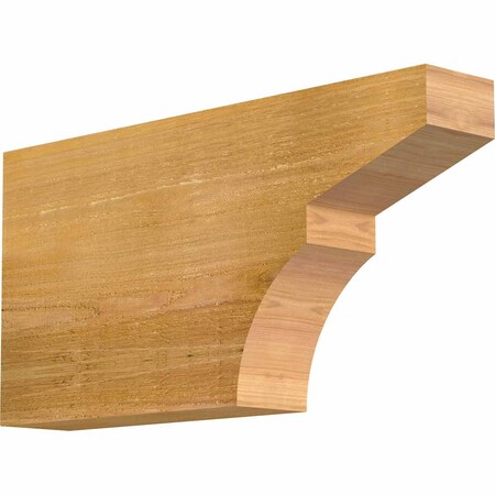 Ekena Millwork Monterey Rough Sawn Rafter Tail, Western Red Cedar, 4"W x 12"H x 24"L RFT04X12X24MON00RWR